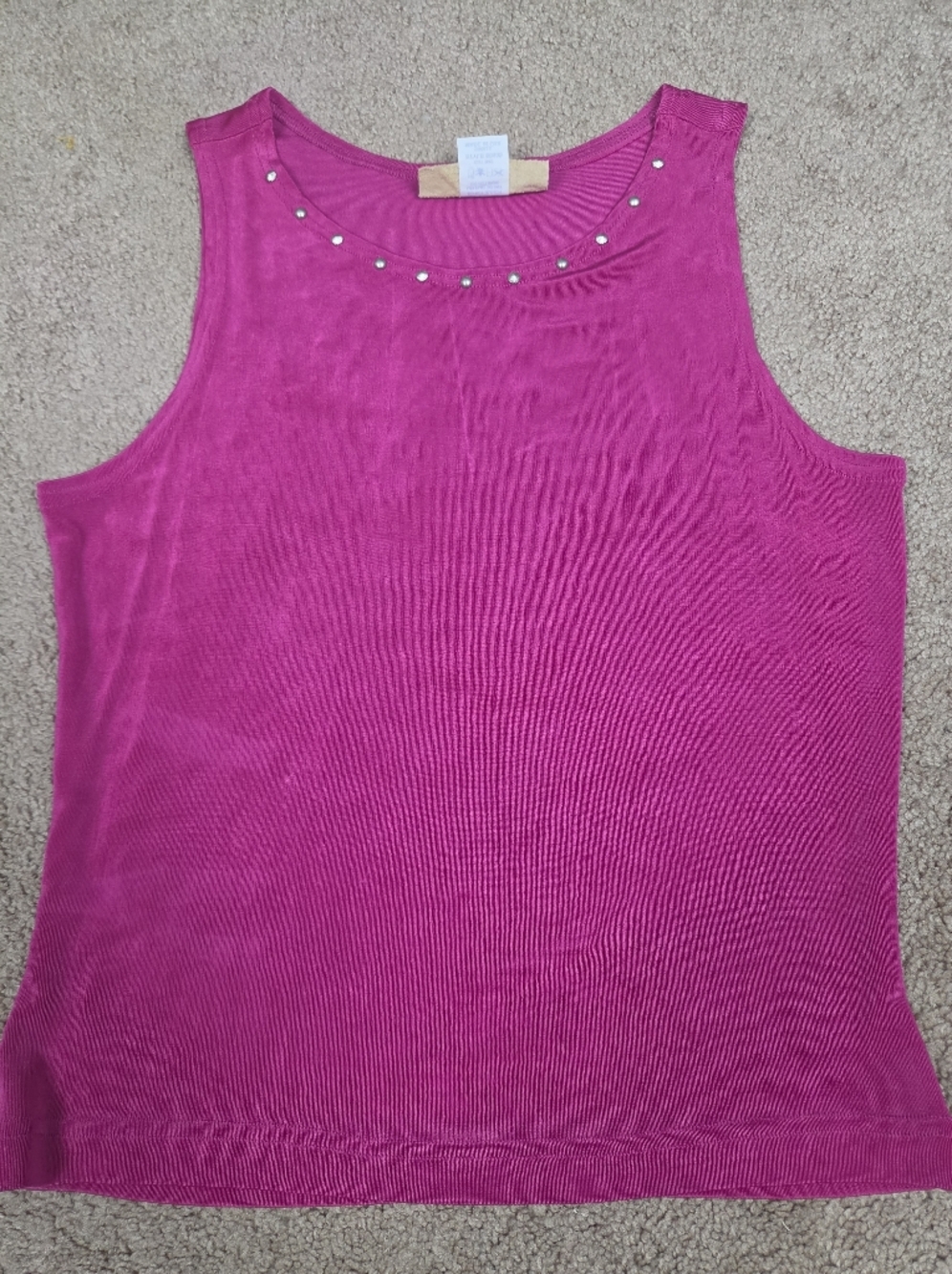 New Frontier Bright Fuchsia Knit Tank